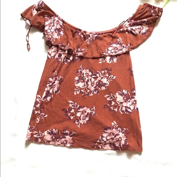 3 for 25 flowered orange blouse - Picture 4 of 4